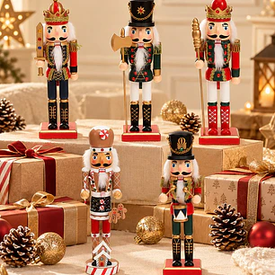 ADORNO NAVIDEÑO CASCANUECES 25 CM