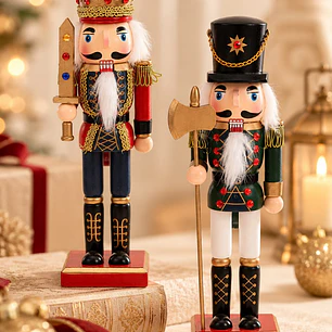 ADORNO NAVIDEÑO CASCANUECES 25 CM