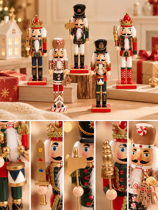 ADORNO NAVIDEÑO CASCANUECES 25 CM 3