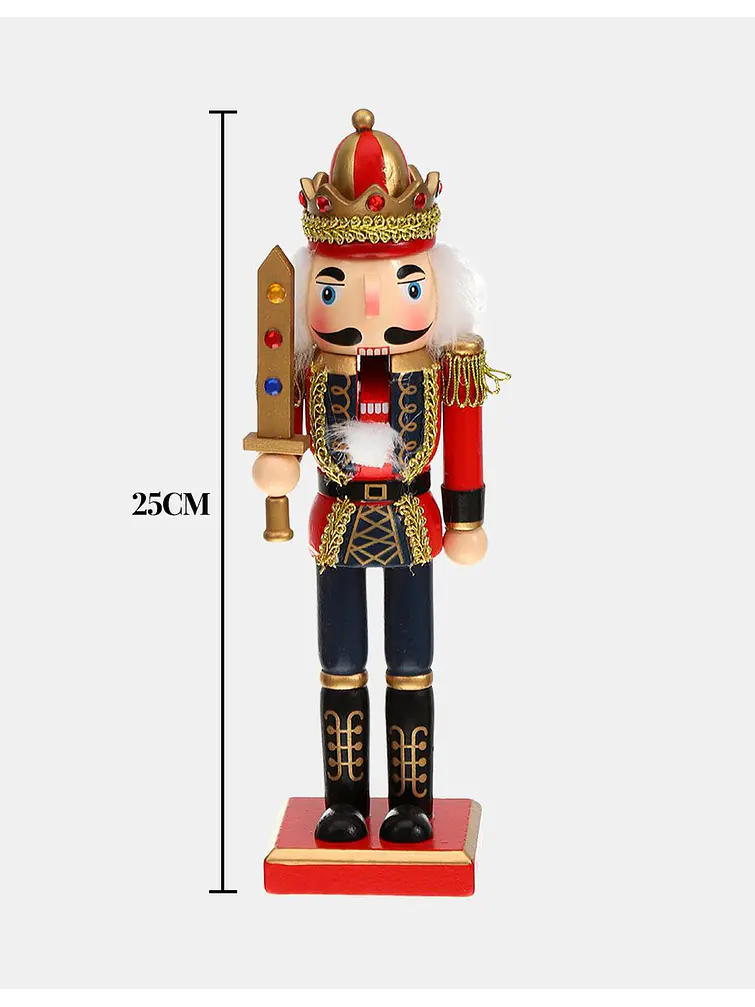 ADORNO NAVIDEÑO CASCANUECES 25 CM 6