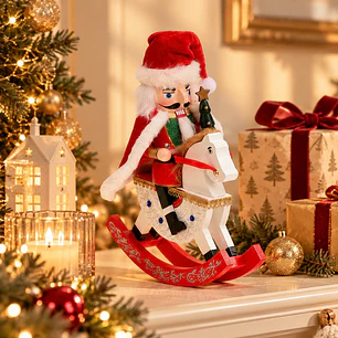 ADORNO NAVIDEÑO CASCANUECES 30 CM