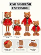 ADORNO DE NAVIDAD OSITO EXTENSIBLE - Miniatura 7