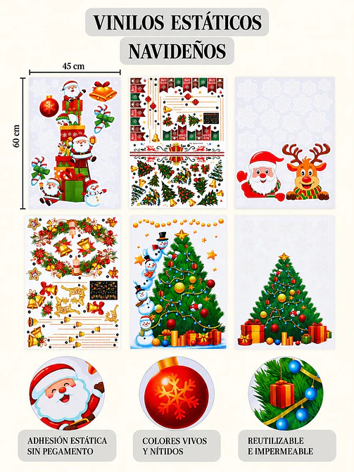 VINILO DECORATIVO NAVIDEÑO 9