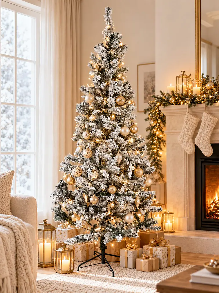 ARBOL NAVIDEÑO NEVADO 2.1 M 4
