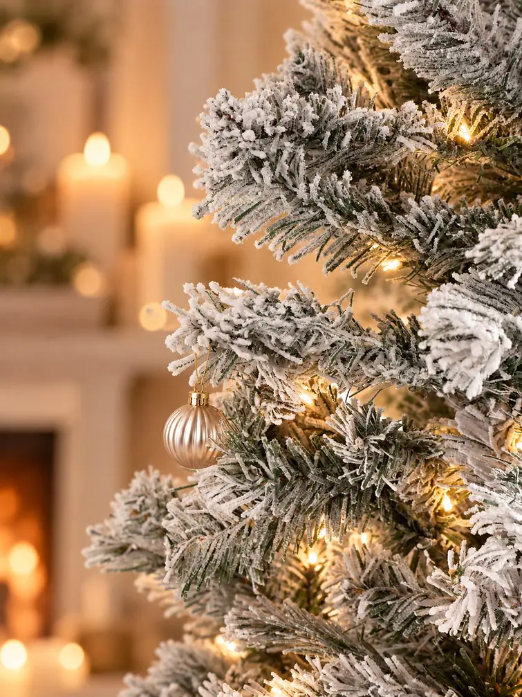 ARBOL NAVIDEÑO NEVADO 2.1 M 2