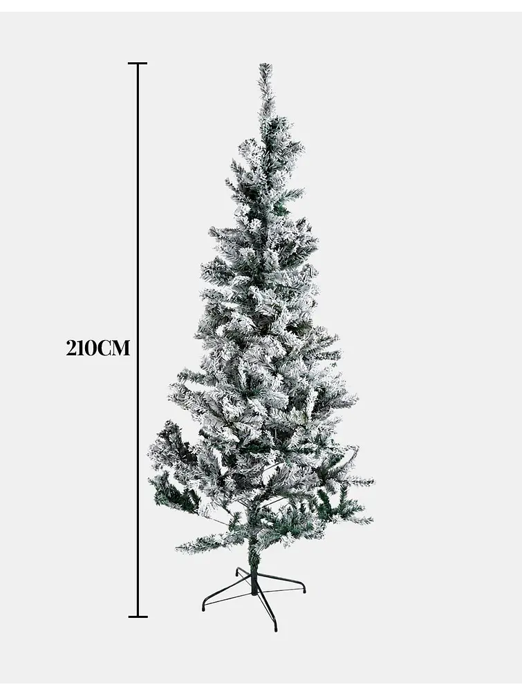 ARBOL NAVIDEÑO NEVADO 2.1 M 5