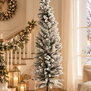 ARBOL NAVIDEÑO NEVADO 1.8 M