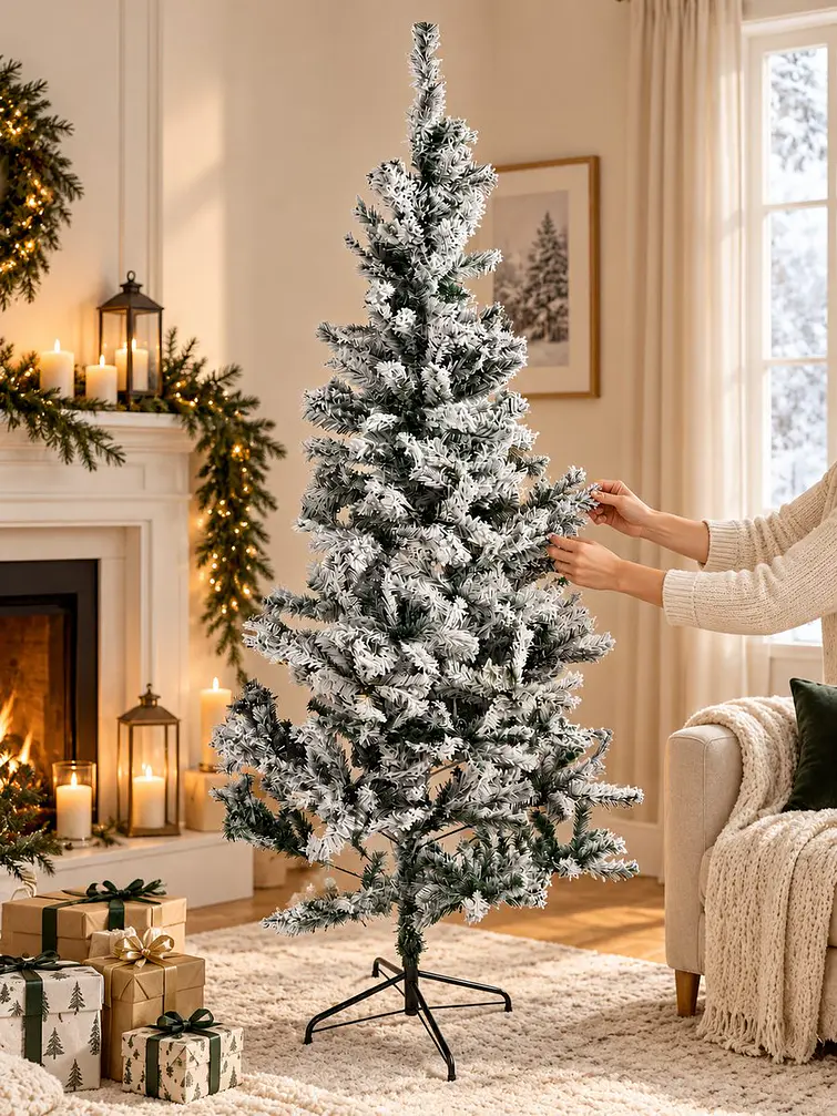 ARBOL NAVIDEÑO NEVADO 2.1 M 3