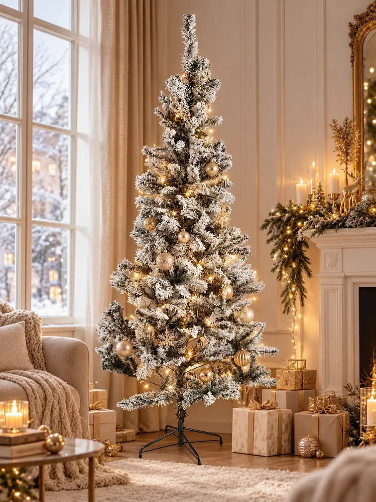 ARBOL NAVIDEÑO NEVADO 2.1 M 5