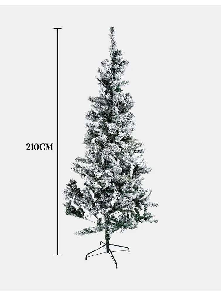 ARBOL NAVIDEÑO NEVADO 2.1 M 6