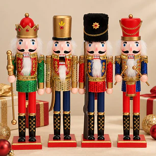 ADORNO NAVIDEÑO CASCANUECES 38 CM