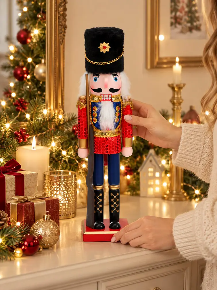 ADORNO NAVIDEÑO CASCANUECES 38 CM 2