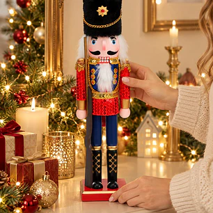 ADORNO NAVIDEÑO CASCANUECES 38 CM
