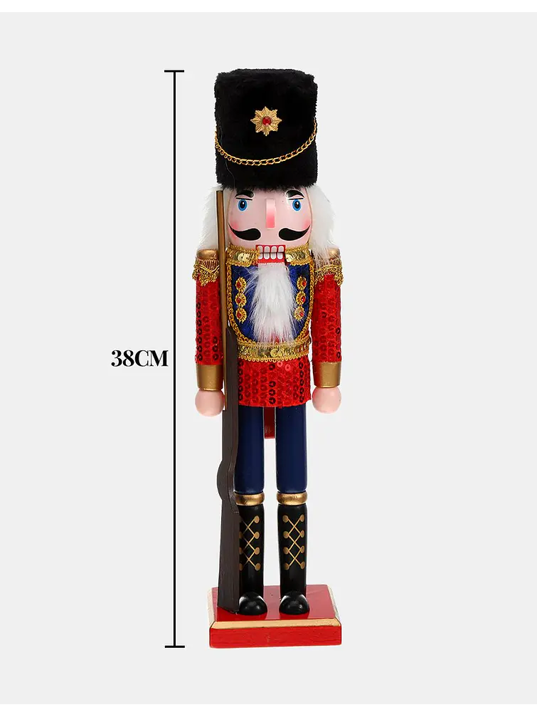 ADORNO NAVIDEÑO CASCANUECES 38 CM 7