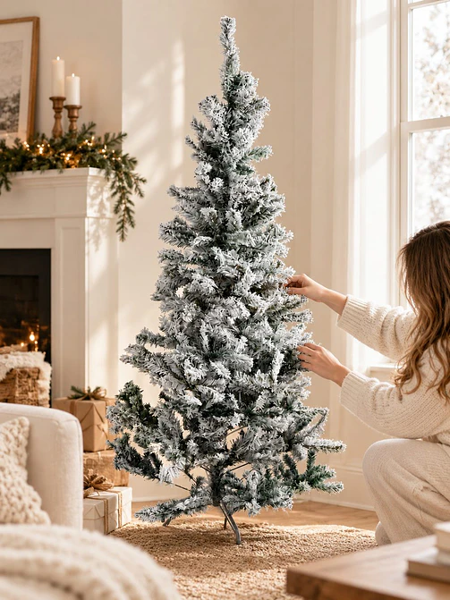 ARBOL NAVIDEÑO NEVADO 1.5 M 2