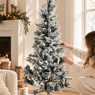 ARBOL NAVIDEÑO NEVADO 1.5 M