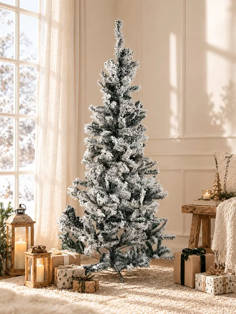 ARBOL NAVIDEÑO NEVADO 1.5 M 4
