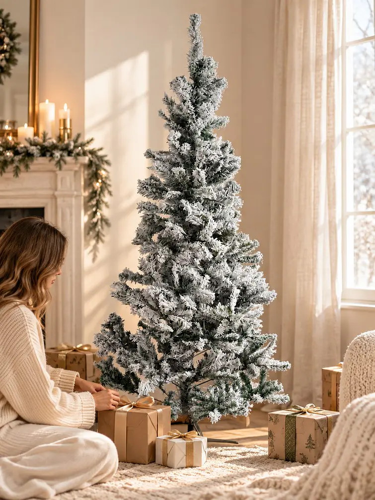 ARBOL NAVIDEÑO NEVADO 1.5 M 5