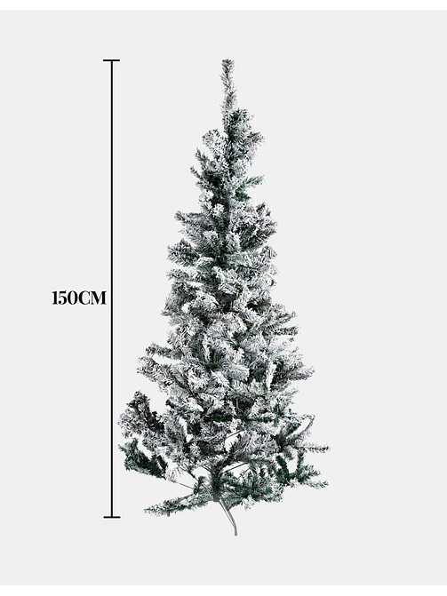 ARBOL NAVIDEÑO NEVADO 1.5 M 6