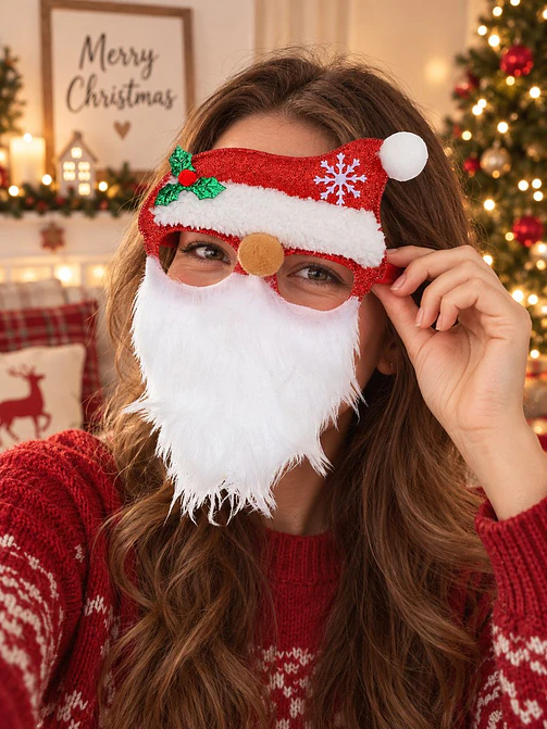 ANTEOJOS PAPA NOEL CON BARBA 5
