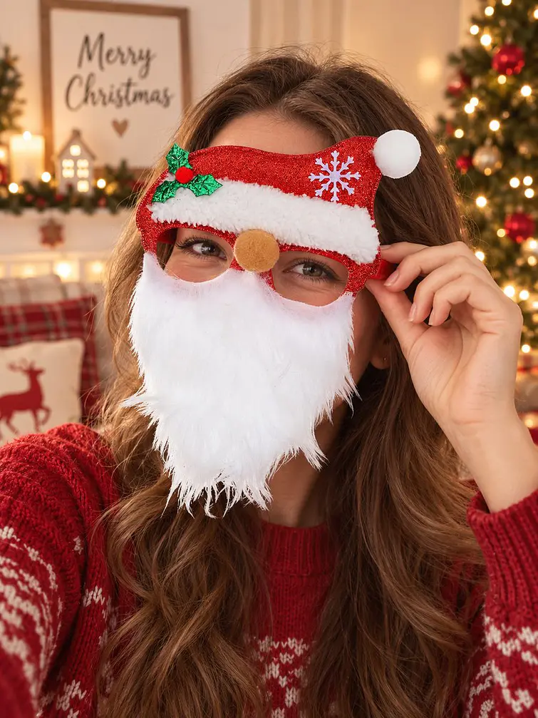 ANTEOJOS PAPA NOEL CON BARBA 5