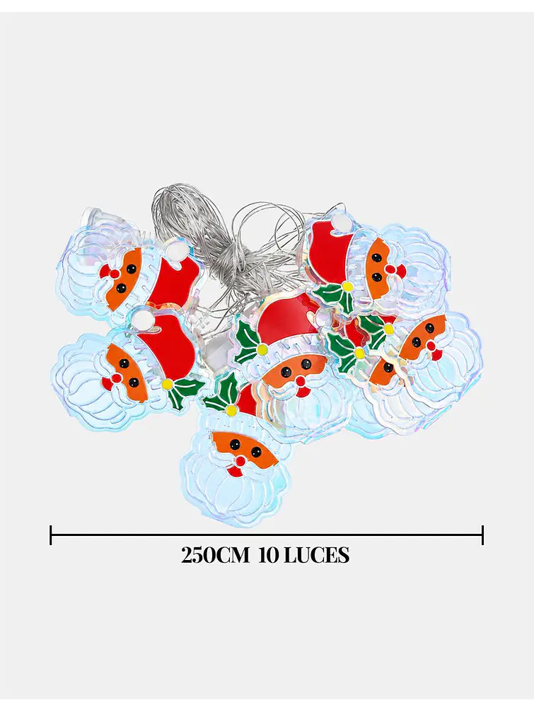 GUIRNALDA LED PAPA NOEL 2.5 M 7