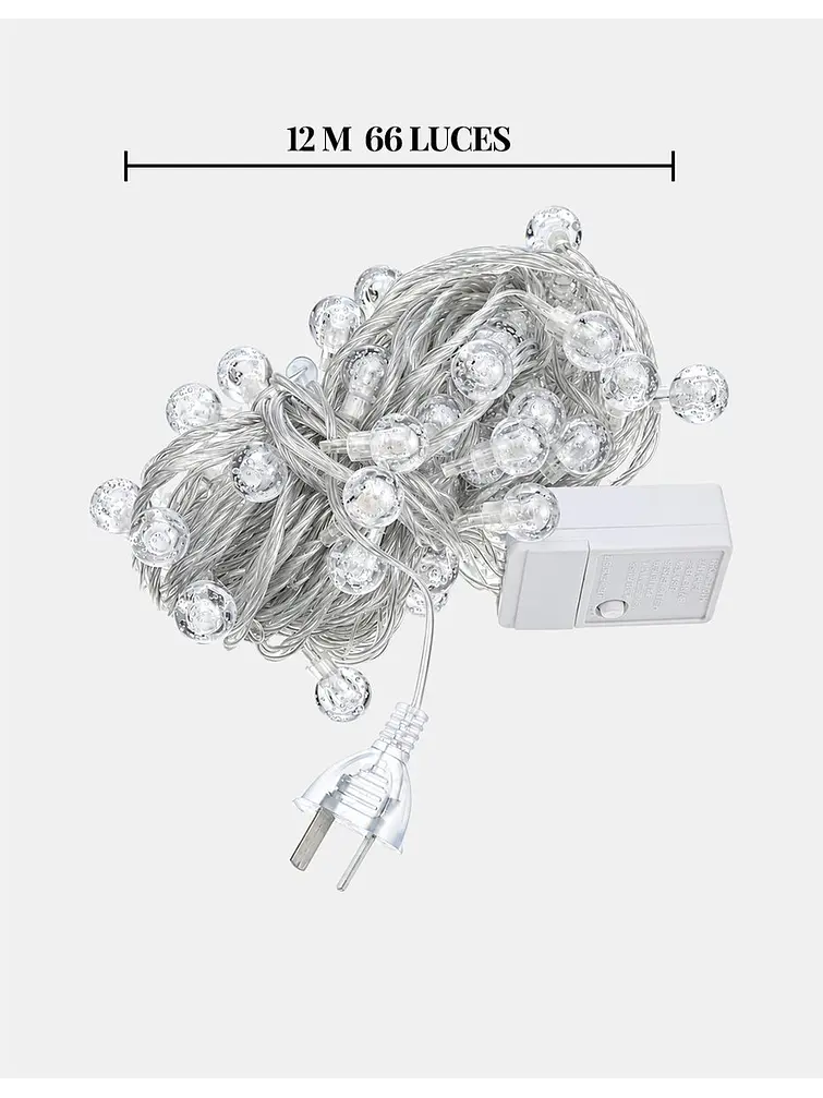 GUIRNALDA LED CON ESFERAS 12 M 5