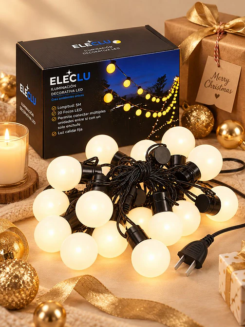 GUIRNALDA LED CON 20 FOCOS 5 M  1