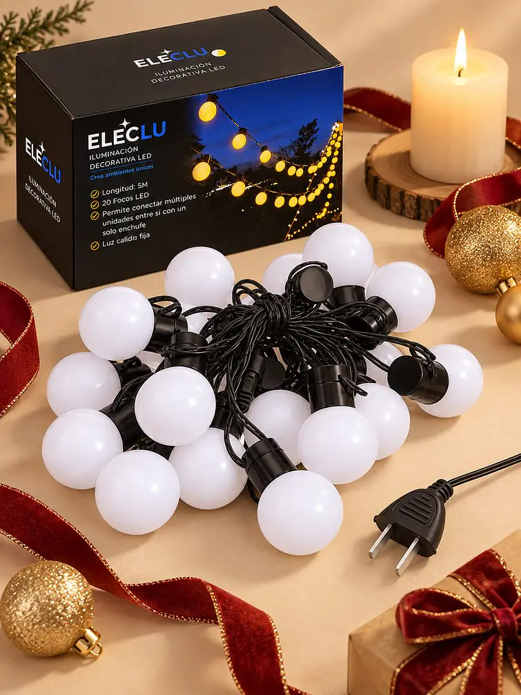 GUIRNALDA LED CON 20 FOCOS 5 M  4