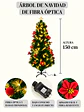 ARBOL NAVIDEÑO CON LUCES Y FLORES 1.5 M - Miniatura 8