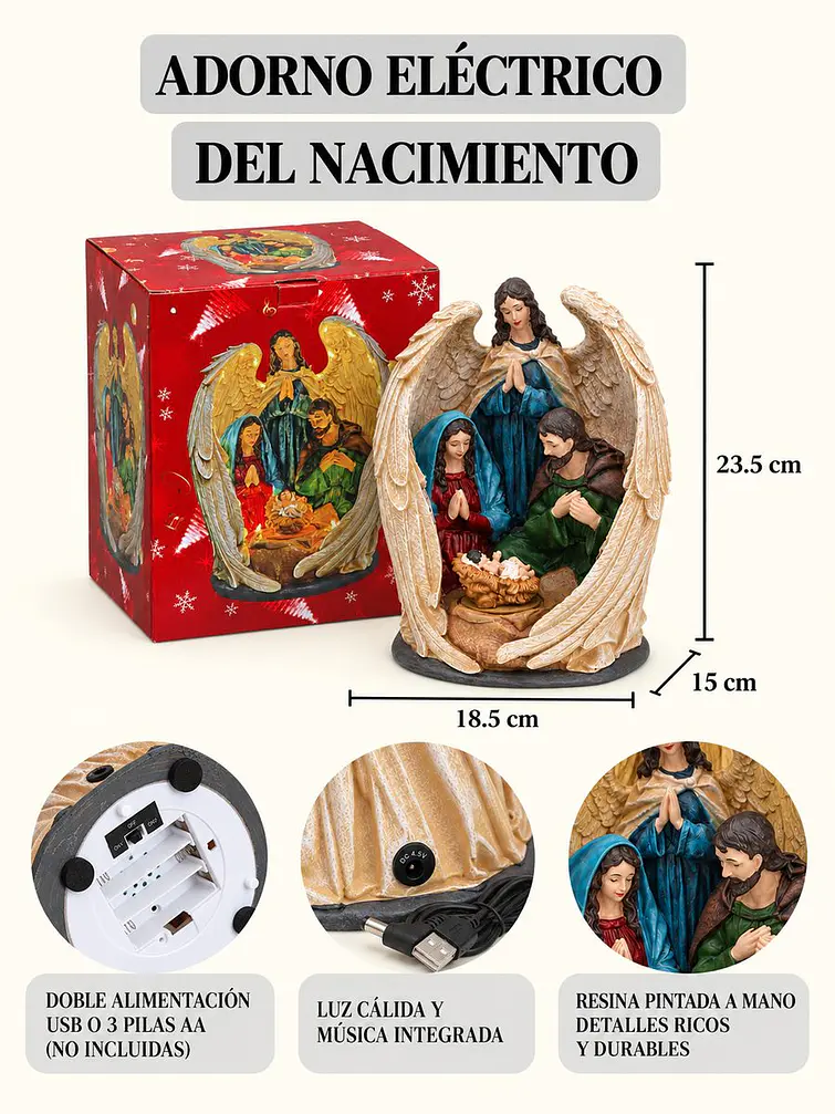 ADORNO NAVIDEÑO PESEBRE 8