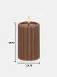 VELA LED ACANALADA 12 CM - Miniatura 6