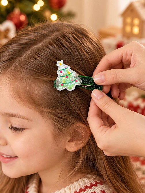 HEBILLA DE PELO NAVIDAD PACK*6 3