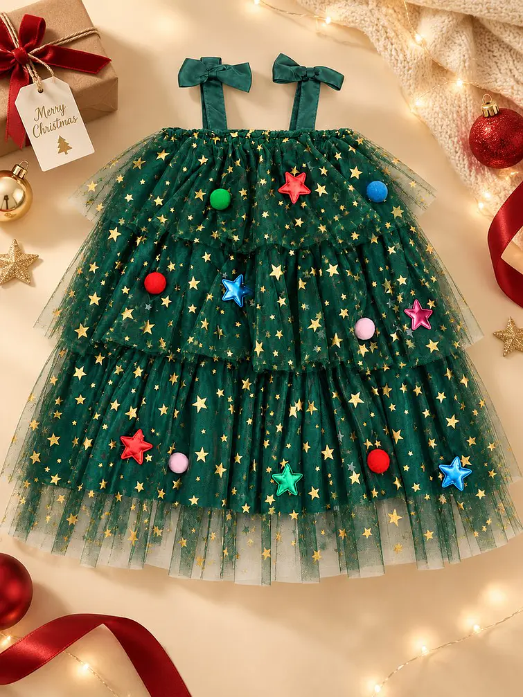 VESTIDO NAVIDEÑO INFANTIL 3