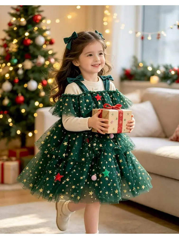 VESTIDO NAVIDEÑO INFANTIL 4