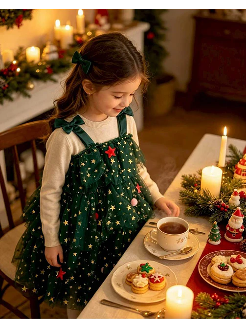 VESTIDO NAVIDEÑO INFANTIL 5