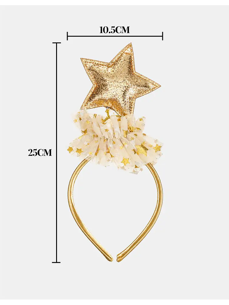 VINCHA NAVIDEÑA ESTRELLA 6