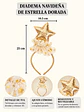 VINCHA NAVIDEÑA ESTRELLA - Miniatura 7