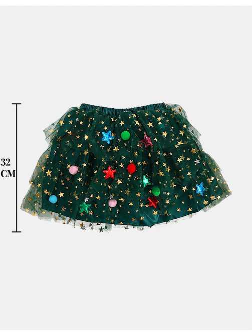 POLLERA NAVIDEÑA INFANTIL 7