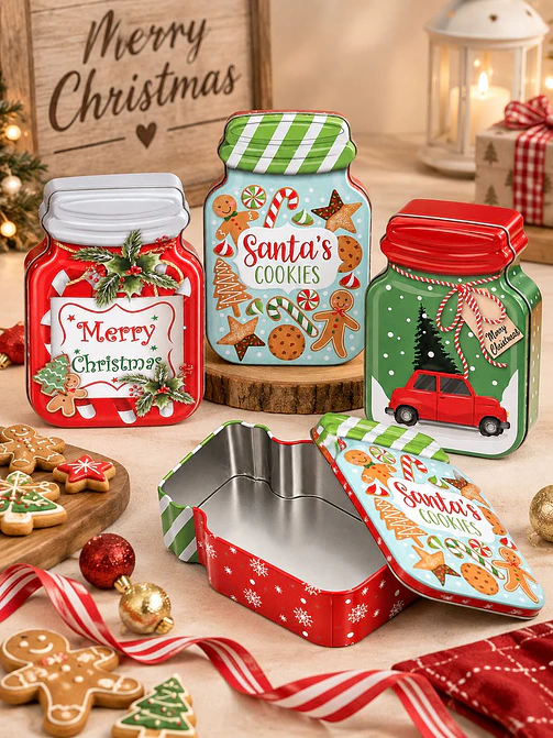 CAJA METALICA NAVIDEÑA DIESÑO FRASCO 1
