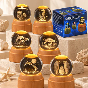 BOLA DE CRISTAL GIRATORIA 6 CM