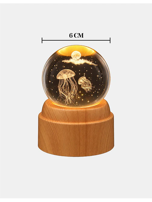 BOLA DE CRISTAL GIRATORIA 6 CM 5