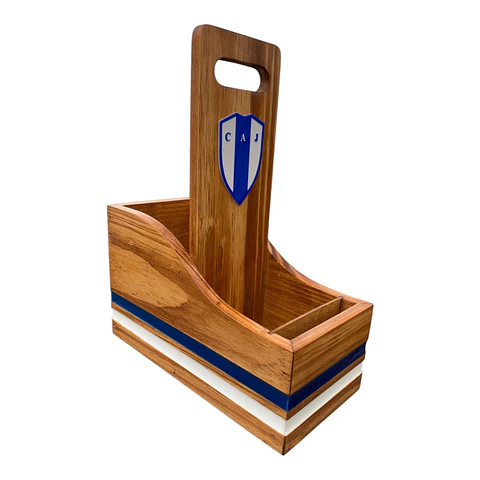 Matera de Madera Personalizada con Porta Celular – Todos los Clubes
