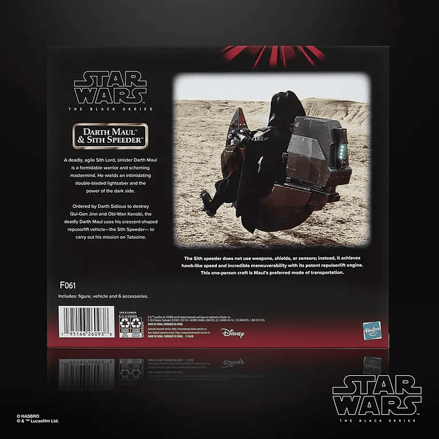 (Preventa) Darth Maul & Sith Speeder Exclusivo - The Black Series 