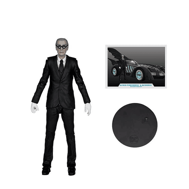 (Preventa) Alfred Pennyworth & Batmobile (Batman Forever) - McFarlane Toys