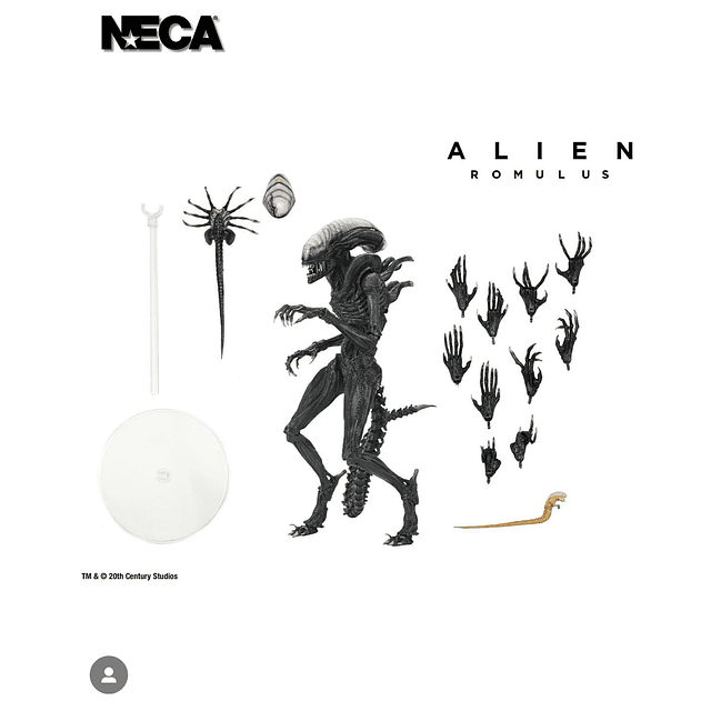 (Preventa) Alien: Romulus 7" Scale Figures - Ultimate Scorched Xenomorph