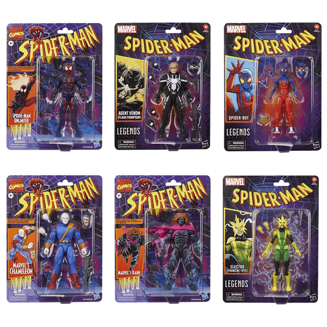 (Preventa) Wave 1 Spider-Man Retro 2025 - Marvel Legends Series 