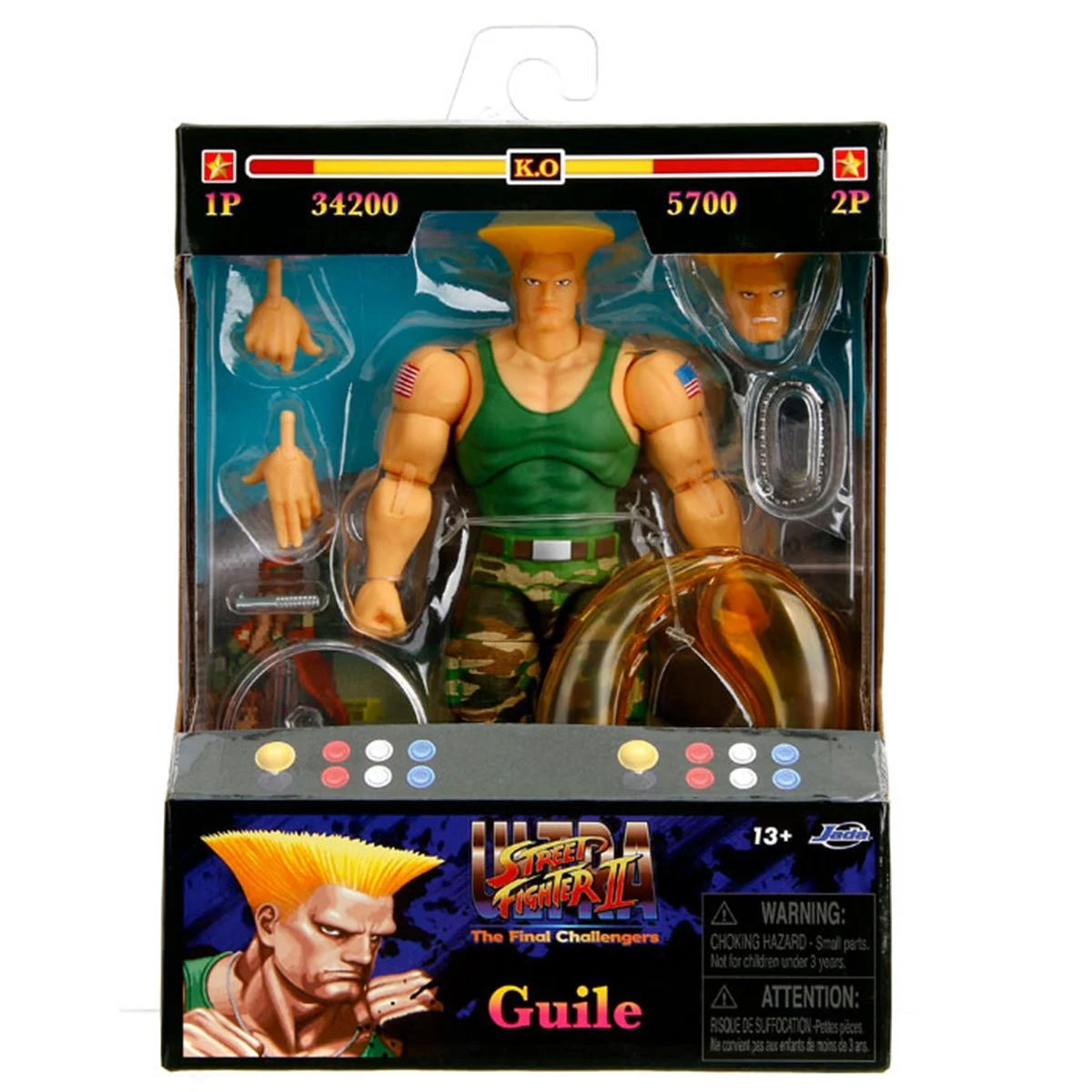 Preventa 2) Guile Ultra Street Fighter II - Jada Toys
