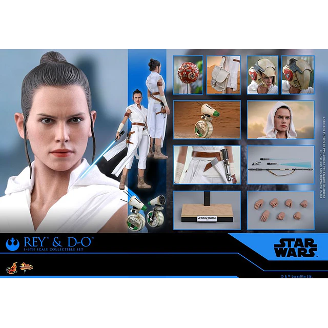 Rey & D-0: Star Wars EP IX - Hot Toys 