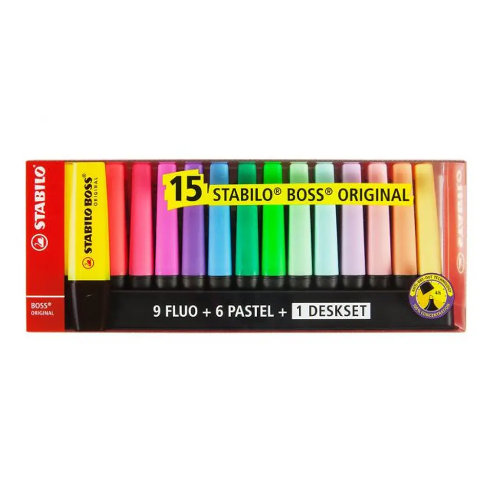 15 destacadores Stabilo Boss  1